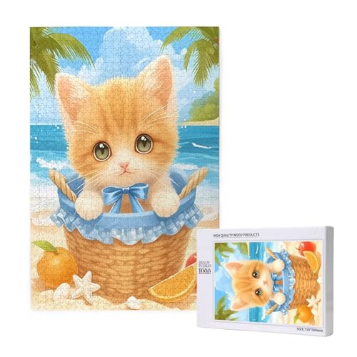 Puzzle 3000 Teile Tier Puzzles für Erwachsene Katze HD Puzzel Anspruchsvolles und Lustig Kreatives Unterhaltungsspiel, DIY Holzpuzzle für Erwachsene Als Feiertage Deko Geschenk fur Frauen M-1108 von Yeogcohe