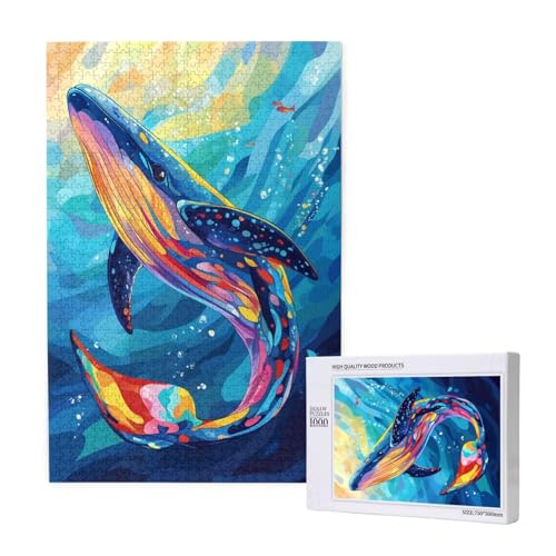 Puzzle 3000 Teile Wal Puzzles für Erwachsene Tier HD Puzzel Anspruchsvolles und Lustig Kreatives Unterhaltungsspiel, DIY Holzpuzzle für Erwachsene Als Feiertage Zimmer Deko Geschenk fur Frauen M-1695 von Yeogcohe