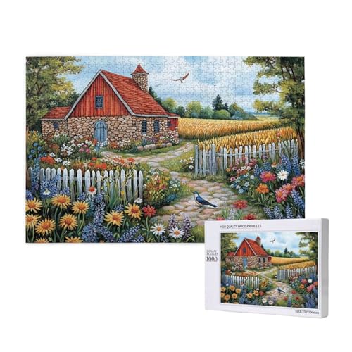 Puzzle 500 Teile Bauernhaus Puzzles für Erwachsene Garten HD Puzzel Anspruchsvolles und Lustig Kreatives Unterhaltungsspiel, DIY Holzpuzzle für Erwachsene Als Feiertage Geschenk fur Frauen M-312 Puzzle 500 Teile Bauernhaus Puzzles für Erwachsene Garten HD Puzzel Anspruchsvolles und Lustig Kreatives Unterhaltungsspiel, DIY Holzpuzzle für Erwachsene Als Feiertage Geschenk fur Frauen M-312 von Yeogcohe