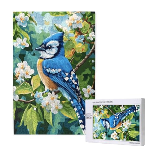 Puzzle 500 Teile Blume Puzzles für Erwachsene Vogel HD Puzzel Anspruchsvolles und Lustig Kreatives Unterhaltungsspiel, DIY Holzpuzzle für Erwachsene Als Feiertage Deko Geschenk fur Frauen M-1244 von Yeogcohe
