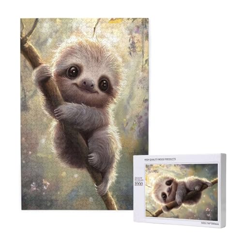 Puzzle 500 Teile Faultier Puzzles für Erwachsene Tier HD Puzzel Anspruchsvolles und Lustig Kreatives Unterhaltungsspiel, DIY Holzpuzzle für Erwachsene Als Feiertage Deko Geschenk fur Frauen M-1646 Puzzle 500 Teile Faultier Puzzles für Erwachsene Tier HD Puzzel Anspruchsvolles und Lustig Kreatives Unterhaltungsspiel, DIY Holzpuzzle für Erwachsene Als Feiertage Deko Geschenk fur Frauen M-1646 von Yeogcohe