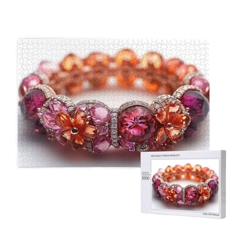 Puzzle 500 Teile Kristall Puzzles für Erwachsene Blume HD Puzzel Anspruchsvolles und Lustig Kreatives Unterhaltungsspiel, DIY Holzpuzzle für Erwachsene Als Feiertage Deko Geschenk fur Frauen M-104 von Yeogcohe