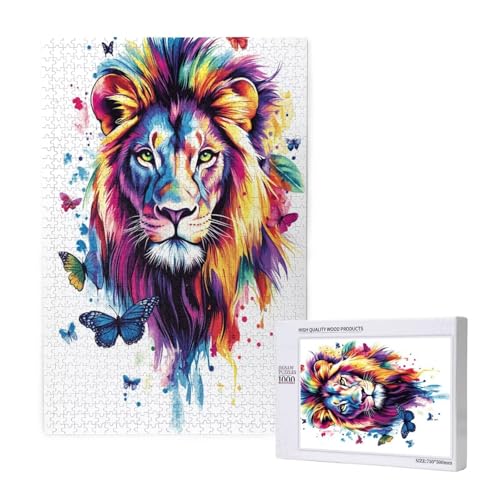 Puzzle 500 Teile Löwe Puzzles für Erwachsene Schmetterling HD Puzzel Anspruchsvolles und Lustig Kreatives Unterhaltungsspiel, DIY Holzpuzzle für Erwachsene Als Feiertage Geschenk fur Frauen M-1165 Puzzle 500 Teile Löwe Puzzles für Erwachsene Schmetterling HD Puzzel Anspruchsvolles und Lustig Kreatives Unterhaltungsspiel, DIY Holzpuzzle für Erwachsene Als Feiertage Geschenk fur Frauen M-1165 von Yeogcohe