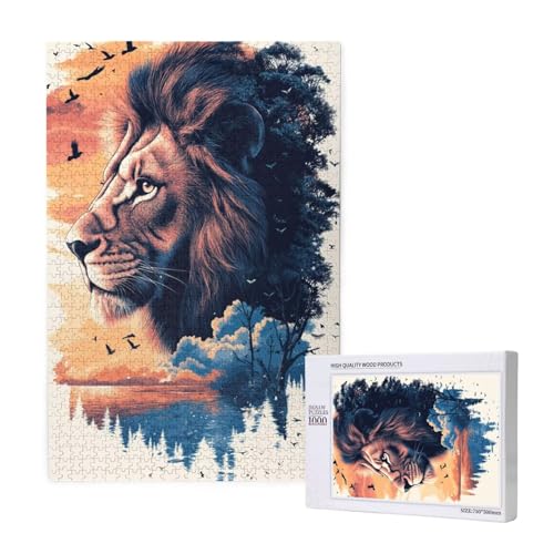 Puzzle 500 Teile Löwe Puzzles für Erwachsene Tier HD Puzzel Anspruchsvolles und Lustig Kreatives Unterhaltungsspiel, DIY Holzpuzzle für Erwachsene Als Feiertage Zimmer Deko Geschenk fur Frauen M-1152 Puzzle 500 Teile Löwe Puzzles für Erwachsene Tier HD Puzzel Anspruchsvolles und Lustig Kreatives Unterhaltungsspiel, DIY Holzpuzzle für Erwachsene Als Feiertage Zimmer Deko Geschenk fur Frauen M-1152 von Yeogcohe
