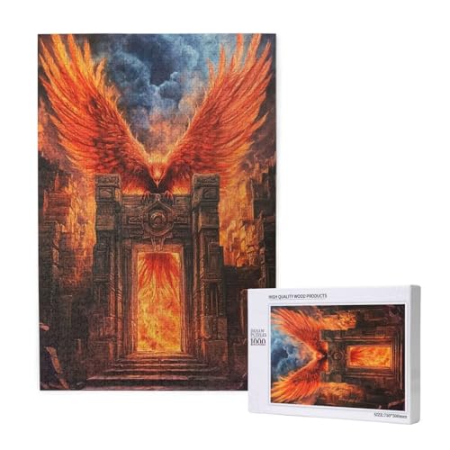 Puzzle 500 Teile Phönix Puzzles für Erwachsene Tier HD Puzzel Anspruchsvolles und Lustig Kreatives Unterhaltungsspiel, DIY Holzpuzzle für Erwachsene Als Feiertage Deko Geschenk fur Frauen M-1798 von Yeogcohe