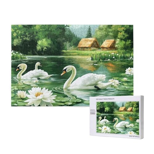 Puzzle 500 Teile Schwan Puzzles für Erwachsene Blume HD Puzzel Anspruchsvolles und Lustig Kreatives Unterhaltungsspiel, DIY Holzpuzzle für Erwachsene Als Feiertage Deko Geschenk fur Frauen M-629 Puzzle 500 Teile Schwan Puzzles für Erwachsene Blume HD Puzzel Anspruchsvolles und Lustig Kreatives Unterhaltungsspiel, DIY Holzpuzzle für Erwachsene Als Feiertage Deko Geschenk fur Frauen M-629 von Yeogcohe