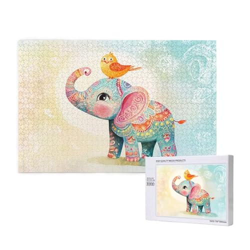 Puzzle 500 Teile Tier Puzzles für Erwachsene Elefant HD Puzzel Anspruchsvolles und Lustig Kreatives Unterhaltungsspiel, DIY Holzpuzzle für Erwachsene Als Feiertage Deko Geschenk fur Frauen M-369 Puzzle 500 Teile Tier Puzzles für Erwachsene Elefant HD Puzzel Anspruchsvolles und Lustig Kreatives Unterhaltungsspiel, DIY Holzpuzzle für Erwachsene Als Feiertage Deko Geschenk fur Frauen M-369 von Yeogcohe