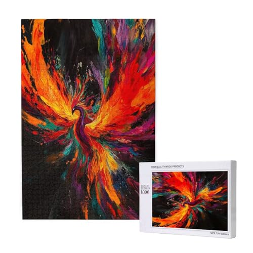 Puzzle 500 Teile Tier Puzzles für Erwachsene Phönix HD Puzzel Anspruchsvolles und Lustig Kreatives Unterhaltungsspiel, DIY Holzpuzzle für Erwachsene Als Feiertage Deko Geschenk fur Frauen M-1858 von Yeogcohe