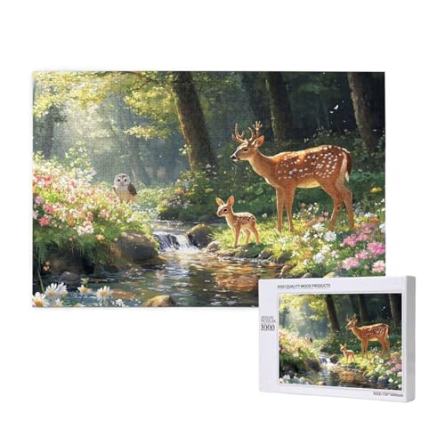 Puzzle 500 Teile Tier Puzzles für Erwachsene REH HD Puzzel Anspruchsvolles und Lustig Kreatives Unterhaltungsspiel, DIY Holzpuzzle für Erwachsene Als Feiertage Zimmer Deko Geschenk fur Frauen M-346 Puzzle 500 Teile Tier Puzzles für Erwachsene REH HD Puzzel Anspruchsvolles und Lustig Kreatives Unterhaltungsspiel, DIY Holzpuzzle für Erwachsene Als Feiertage Zimmer Deko Geschenk fur Frauen M-346 von Yeogcohe