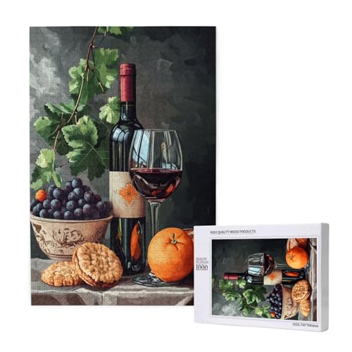 Puzzle 500 Teile Wein Puzzles für Erwachsene Traube HD Puzzel Anspruchsvolles und Lustig Kreatives Unterhaltungsspiel, DIY Holzpuzzle für Erwachsene Als Feiertage Deko Geschenk fur Frauen M-1117 Puzzle 500 Teile Wein Puzzles für Erwachsene Traube HD Puzzel Anspruchsvolles und Lustig Kreatives Unterhaltungsspiel, DIY Holzpuzzle für Erwachsene Als Feiertage Deko Geschenk fur Frauen M-1117 von Yeogcohe