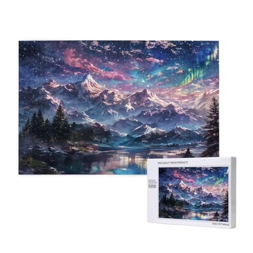 Puzzle 5000 Teile Berg Puzzles für Erwachsene Aurora HD Puzzel Anspruchsvolles und Lustig Kreatives Unterhaltungsspiel, DIY Holzpuzzle für Erwachsene Als Feiertage Deko Geschenk fur Frauen M-1080 Puzzle 5000 Teile Berg Puzzles für Erwachsene Aurora HD Puzzel Anspruchsvolles und Lustig Kreatives Unterhaltungsspiel, DIY Holzpuzzle für Erwachsene Als Feiertage Deko Geschenk fur Frauen M-1080 von Yeogcohe