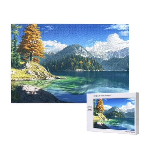 Puzzle 5000 Teile Berg Puzzles für Erwachsene Ozean HD Puzzel Anspruchsvolles und Lustig Kreatives Unterhaltungsspiel, DIY Holzpuzzle für Erwachsene Als Feiertage Zimmer Deko Geschenk fur Frauen M-700 von Yeogcohe