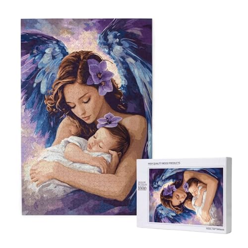 Puzzle 5000 Teile Engel Puzzles für Erwachsene Frau HD Puzzel Anspruchsvolles und Lustig Kreatives Unterhaltungsspiel, DIY Holzpuzzle für Erwachsene Als Feiertage Deko Geschenk fur Frauen M-1223 von Yeogcohe