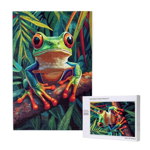 Puzzle 5000 Teile Frosch Puzzles für Erwachsene Tier HD Puzzel Anspruchsvolles und Lustig Kreatives Unterhaltungsspiel, DIY Holzpuzzle für Erwachsene Als Feiertage Deko Geschenk fur Frauen M-1622 von Yeogcohe