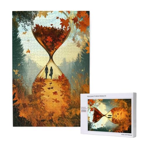 Puzzle 5000 Teile Herbst Puzzles für Erwachsene Blätter HD Puzzel Anspruchsvolles und Lustig Kreatives Unterhaltungsspiel, DIY Holzpuzzle für Erwachsene Als Feiertage Geschenk fur Frauen M-1686 von Yeogcohe