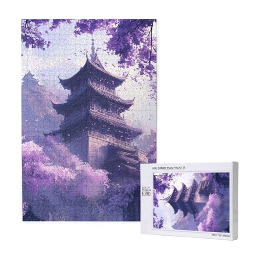 Puzzle 5000 Teile Japan Puzzles für Erwachsene Berg HD Puzzel Anspruchsvolles und Lustig Kreatives Unterhaltungsspiel, DIY Holzpuzzle für Erwachsene Als Feiertage Deko Geschenk fur Frauen M-1942 von Yeogcohe