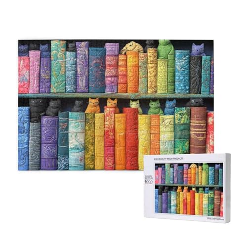 Puzzle 5000 Teile Katze Puzzles für Erwachsene Buch HD Puzzel Anspruchsvolles und Lustig Kreatives Unterhaltungsspiel, DIY Holzpuzzle für Erwachsene Als Feiertage Zimmer Deko Geschenk fur Frauen M-46 Puzzle 5000 Teile Katze Puzzles für Erwachsene Buch HD Puzzel Anspruchsvolles und Lustig Kreatives Unterhaltungsspiel, DIY Holzpuzzle für Erwachsene Als Feiertage Zimmer Deko Geschenk fur Frauen M-46 von Yeogcohe