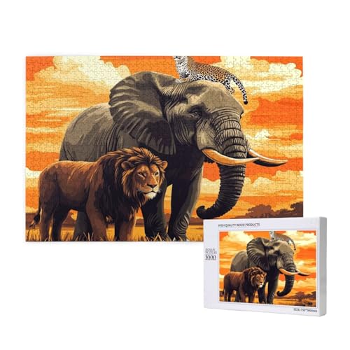 Puzzle 5000 Teile Löwe Puzzles für Erwachsene Elefant HD Puzzel Anspruchsvolles und Lustig Kreatives Unterhaltungsspiel, DIY Holzpuzzle für Erwachsene Als Feiertage Deko Geschenk fur Frauen M-546 Puzzle 5000 Teile Löwe Puzzles für Erwachsene Elefant HD Puzzel Anspruchsvolles und Lustig Kreatives Unterhaltungsspiel, DIY Holzpuzzle für Erwachsene Als Feiertage Deko Geschenk fur Frauen M-546 von Yeogcohe