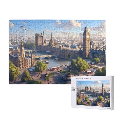 Puzzle 5000 Teile London Puzzles für Erwachsene Landschaft HD Puzzel Anspruchsvolles und Lustig Kreatives Unterhaltungsspiel, DIY Holzpuzzle für Erwachsene Als Feiertage Geschenk fur Frauen M-76 Puzzle 5000 Teile London Puzzles für Erwachsene Landschaft HD Puzzel Anspruchsvolles und Lustig Kreatives Unterhaltungsspiel, DIY Holzpuzzle für Erwachsene Als Feiertage Geschenk fur Frauen M-76 von Yeogcohe