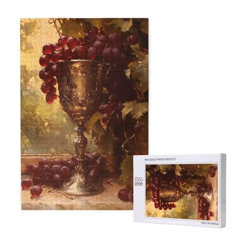 Puzzle 5000 Teile Obst Puzzles für Erwachsene Traube HD Puzzel Anspruchsvolles und Lustig Kreatives Unterhaltungsspiel, DIY Holzpuzzle für Erwachsene Als Feiertage Deko Geschenk fur Frauen M-1690 von Yeogcohe