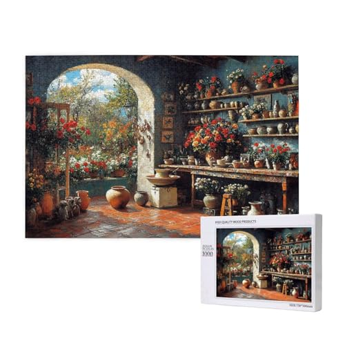Puzzle 5000 Teile Retro Puzzles für Erwachsene Küche HD Puzzel Anspruchsvolles und Lustig Kreatives Unterhaltungsspiel, DIY Holzpuzzle für Erwachsene Als Feiertage Deko Geschenk fur Frauen M-879 von Yeogcohe