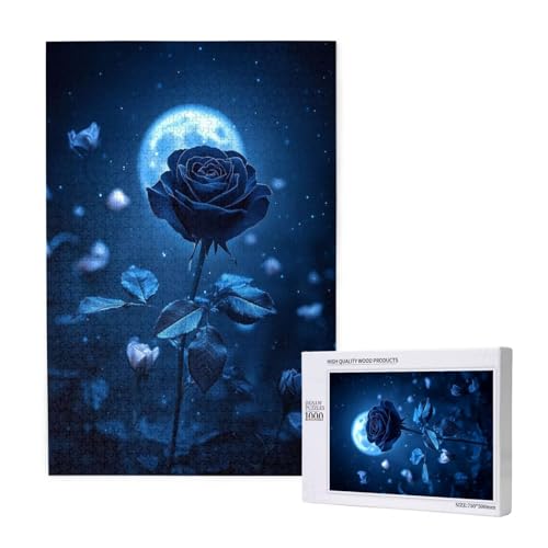 Puzzle 5000 Teile Rose Puzzles für Erwachsene Mond HD Puzzel Anspruchsvolles und Lustig Kreatives Unterhaltungsspiel, DIY Holzpuzzle für Erwachsene Als Feiertage Zimmer Deko Geschenk fur Frauen M-1669 von Yeogcohe