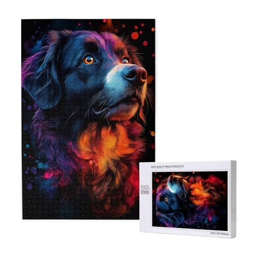 Puzzle 5000 Teile Tier Puzzles für Erwachsene Hund HD Puzzel Anspruchsvolles und Lustig Kreatives Unterhaltungsspiel, DIY Holzpuzzle für Erwachsene Als Feiertage Zimmer Deko Geschenk fur Frauen M-1466 von Yeogcohe