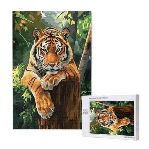 Puzzle 5000 Teile Tier Puzzles für Erwachsene Tiger HD Puzzel Anspruchsvolles und Lustig Kreatives Unterhaltungsspiel, DIY Holzpuzzle für Erwachsene Als Feiertage Deko Geschenk fur Frauen M-1167 von Yeogcohe