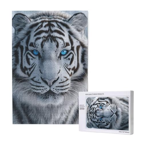 Puzzle 5000 Teile Tiger Puzzles für Erwachsene Tier HD Puzzel Anspruchsvolles und Lustig Kreatives Unterhaltungsspiel, DIY Holzpuzzle für Erwachsene Als Feiertage Deko Geschenk fur Frauen M-1439 von Yeogcohe