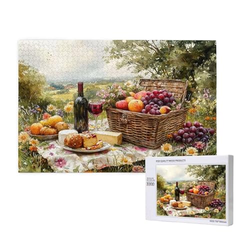 Puzzle 5000 Teile Wein Puzzles für Erwachsene Obst HD Puzzel Anspruchsvolles und Lustig Kreatives Unterhaltungsspiel, DIY Holzpuzzle für Erwachsene Als Feiertage Zimmer Deko Geschenk fur Frauen M-823 von Yeogcohe