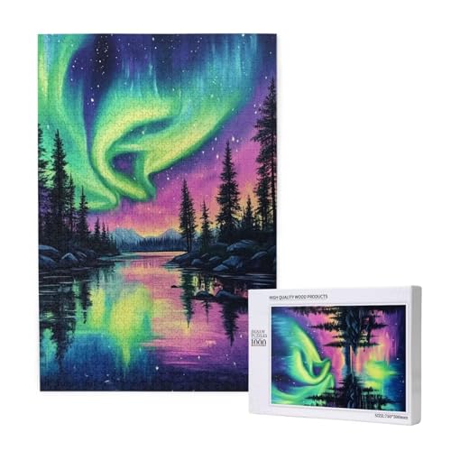 Puzzle Aurora,Puzzle 300 Teile Landschaft Holzpuzzle Erwachsene mit Geschenkbox,Schwieriges,Unterhaltsames,Herausforderndes,Geeignet für Anfänger ab 14 Jahren,Geschenke für Männer/Frauen M-1428 Puzzle Aurora,Puzzle 300 Teile Landschaft Holzpuzzle Erwachsene mit Geschenkbox,Schwieriges,Unterhaltsames,Herausforderndes,Geeignet für Anfänger ab 14 Jahren,Geschenke für Männer/Frauen M-1428 von Yeogcohe
