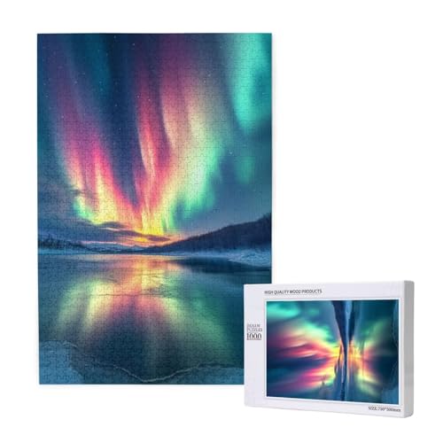 Puzzle Aurora,Puzzle 300 Teile Landschaft Holzpuzzle Erwachsene mit Geschenkbox,Schwieriges,Unterhaltsames,Herausforderndes,Geeignet für Anfänger ab 14 Jahren,Geschenke für Männer/Frauen M-1750 Puzzle Aurora,Puzzle 300 Teile Landschaft Holzpuzzle Erwachsene mit Geschenkbox,Schwieriges,Unterhaltsames,Herausforderndes,Geeignet für Anfänger ab 14 Jahren,Geschenke für Männer/Frauen M-1750 von Yeogcohe