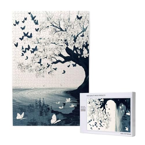 Puzzle Baum,Puzzle 1000 Teile Schmetterling Holzpuzzle Erwachsene mit Geschenkbox,Schwieriges,Unterhaltsames,Herausforderndes,Geeignet für Anfänger ab 14 Jahren,Geschenke für Männer/Frauen M-1395 Puzzle Baum,Puzzle 1000 Teile Schmetterling Holzpuzzle Erwachsene mit Geschenkbox,Schwieriges,Unterhaltsames,Herausforderndes,Geeignet für Anfänger ab 14 Jahren,Geschenke für Männer/Frauen M-1395 von Yeogcohe
