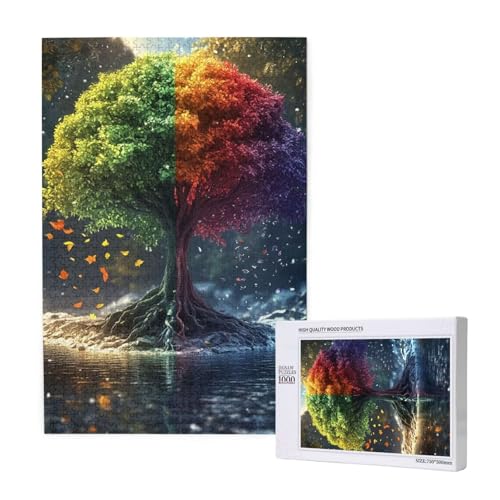 Puzzle Baum,Puzzle 2000 Teile Baum des Lebens Holzpuzzle Erwachsene mit Geschenkbox,Schwieriges,Unterhaltsames,Herausforderndes,Geeignet für Anfänger ab 14 Jahren,Geschenke für Männer/Frauen M-1762 von Yeogcohe