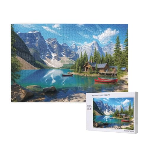 Puzzle Berg,Puzzle 1000 Teile Landschaft Holzpuzzle Erwachsene mit Geschenkbox und Poster,Schwieriges,Unterhaltsames,Herausforderndes,Geeignet für Anfänger ab 14 Jahren,Geschenke für Frauen M-159 Puzzle Berg,Puzzle 1000 Teile Landschaft Holzpuzzle Erwachsene mit Geschenkbox und Poster,Schwieriges,Unterhaltsames,Herausforderndes,Geeignet für Anfänger ab 14 Jahren,Geschenke für Frauen M-159 von Yeogcohe
