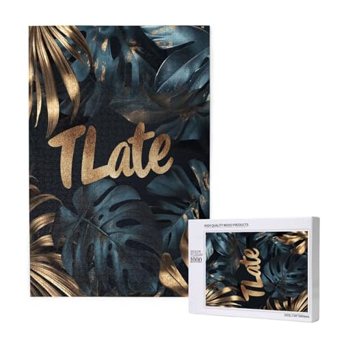 Puzzle Blätter,Puzzle 1000 Teile Anlage Holzpuzzle Erwachsene mit Geschenkbox und Poster,Schwieriges,Unterhaltsames,Herausforderndes,Geeignet für Anfänger ab 14 Jahren,Geschenke für Frauen M-1285 von Yeogcohe