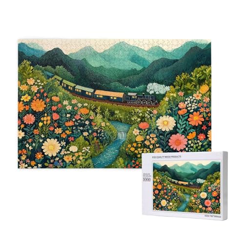 Puzzle Blume,Puzzle 1000 Teile Landschaft Holzpuzzle Erwachsene mit Geschenkbox und Poster,Schwieriges,Unterhaltsames,Herausforderndes,Geeignet für Anfänger ab 14 Jahren,Geschenke für Frauen M-75 Puzzle Blume,Puzzle 1000 Teile Landschaft Holzpuzzle Erwachsene mit Geschenkbox und Poster,Schwieriges,Unterhaltsames,Herausforderndes,Geeignet für Anfänger ab 14 Jahren,Geschenke für Frauen M-75 von Yeogcohe