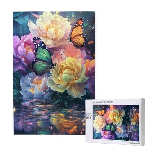 Puzzle Blume,Puzzle 1000 Teile Schmetterling Holzpuzzle Erwachsene mit Geschenkbox,Schwieriges,Unterhaltsames,Herausforderndes,Geeignet für Anfänger ab 14 Jahren,Geschenke für Männer/Frauen M-1869 Puzzle Blume,Puzzle 1000 Teile Schmetterling Holzpuzzle Erwachsene mit Geschenkbox,Schwieriges,Unterhaltsames,Herausforderndes,Geeignet für Anfänger ab 14 Jahren,Geschenke für Männer/Frauen M-1869 von Yeogcohe