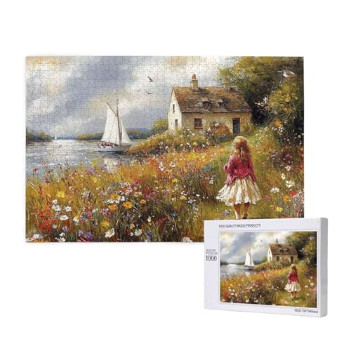 Puzzle Blume,Puzzle 2000 Teile Herbst Holzpuzzle Erwachsene mit Geschenkbox und Poster,Schwieriges,Unterhaltsames,Herausforderndes,Geeignet für Anfänger ab 14 Jahren,Geschenke für Männer/Frauen M-810 von Yeogcohe