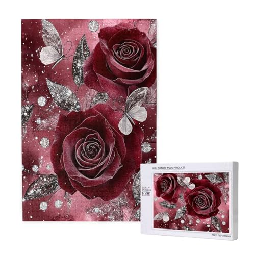 Puzzle Blume,Puzzle 300 Teile Rose Holzpuzzle Erwachsene mit Geschenkbox und Poster,Schwieriges, Unterhaltsames, Herausforderndes, Geeignet für Anfänger ab 14 Jahren,Geschenke für Männer/Frauen M-1607 Puzzle Blume,Puzzle 300 Teile Rose Holzpuzzle Erwachsene mit Geschenkbox und Poster,Schwieriges, Unterhaltsames, Herausforderndes, Geeignet für Anfänger ab 14 Jahren,Geschenke für Männer/Frauen M-1607 von Yeogcohe