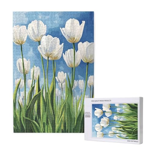 Puzzle Blume,Puzzle 4000 Teile Blatt Holzpuzzle Erwachsene mit Geschenkbox und Poster,Schwieriges,Unterhaltsames,Herausforderndes,Geeignet für Anfänger ab 14 Jahren,Geschenke für Männer/Frauen M-1242 von Yeogcohe