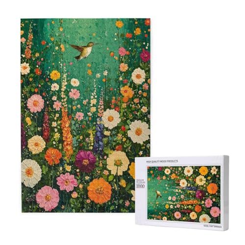 Puzzle Blume,Puzzle 4000 Teile Retro Holzpuzzle Erwachsene mit Geschenkbox und Poster,Schwieriges,Unterhaltsames,Herausforderndes,Geeignet für Anfänger ab 14 Jahren,Geschenke für Männer/Frauen M-1728 von Yeogcohe