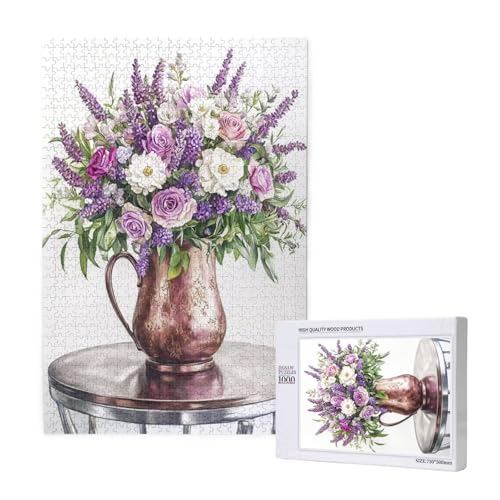 Puzzle Blume,Puzzle 6000 Teile Muttertag Holzpuzzle Erwachsene mit Geschenkbox,Schwieriges,Unterhaltsames,Herausforderndes,Geeignet für Anfänger ab 14 Jahren,Geschenke für Männer/Frauen M-1979 von Yeogcohe