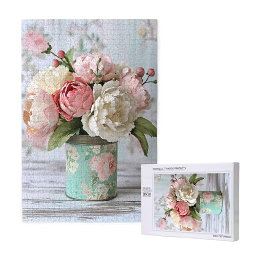 Puzzle Blume,Puzzle 6000 Teile Nordeuropa Holzpuzzle Erwachsene mit Geschenkbox,Schwieriges,Unterhaltsames,Herausforderndes,Geeignet für Anfänger ab 14 Jahren,Geschenke für Männer/Frauen M-1400 von Yeogcohe