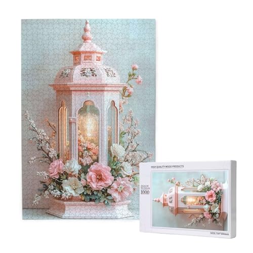 Puzzle Blume,Puzzle 6000 Teile Retro Holzpuzzle Erwachsene mit Geschenkbox und Poster,Schwieriges,Unterhaltsames,Herausforderndes,Geeignet für Anfänger ab 14 Jahren,Geschenke für Männer/Frauen M-1983 von Yeogcohe