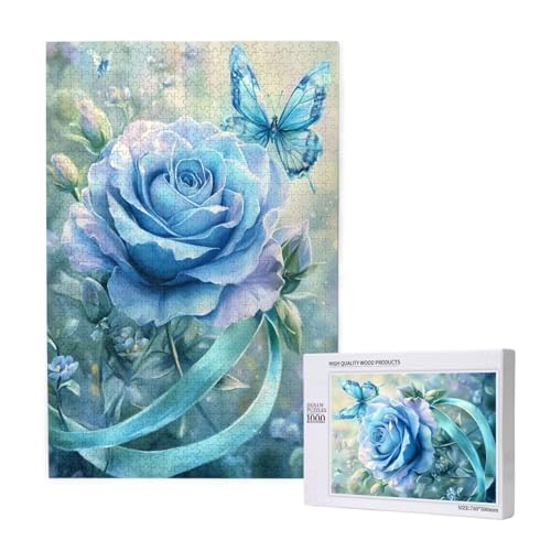 Puzzle Blume,Puzzle 6000 Teile Schmetterling Holzpuzzle Erwachsene mit Geschenkbox,Schwieriges,Unterhaltsames,Herausforderndes,Geeignet für Anfänger ab 14 Jahren,Geschenke für Männer/Frauen M-1348 von Yeogcohe