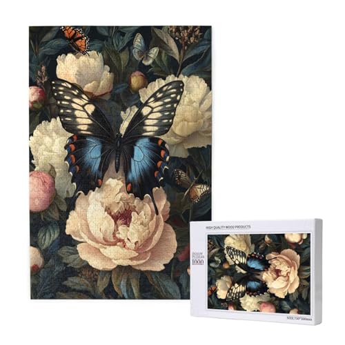 Puzzle Blume,Puzzle 6000 Teile Schmetterling Holzpuzzle Erwachsene mit Geschenkbox,Schwieriges,Unterhaltsames,Herausforderndes,Geeignet für Anfänger ab 14 Jahren,Geschenke für Männer/Frauen M-1532 von Yeogcohe