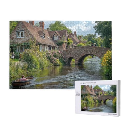 Puzzle Boot,Puzzle 4000 Teile Landschaft Holzpuzzle Erwachsene mit Geschenkbox und Poster,Schwieriges,Unterhaltsames,Herausforderndes,Geeignet für Anfänger ab 14 Jahren,Geschenke für Frauen M-805 von Yeogcohe