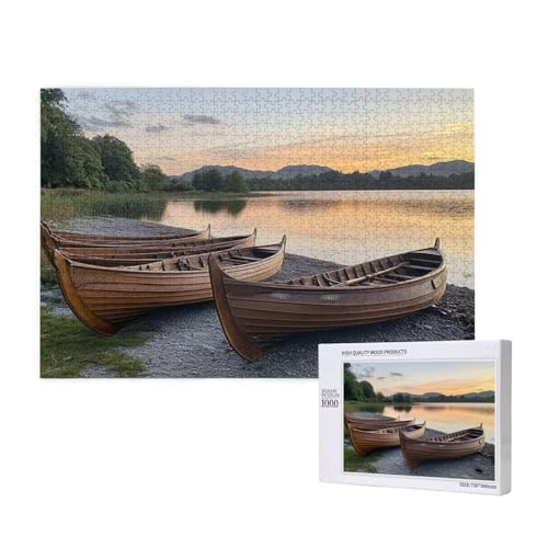 Puzzle Boot,Puzzle 6000 Teile Landschaft Holzpuzzle Erwachsene mit Geschenkbox und Poster,Schwieriges,Unterhaltsames,Herausforderndes,Geeignet für Anfänger ab 14 Jahren,Geschenke für Frauen M-824 von Yeogcohe