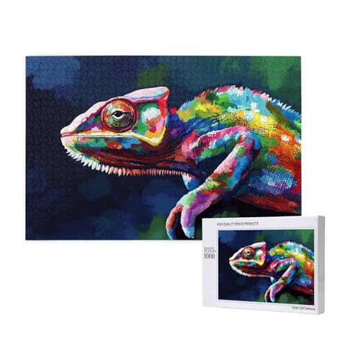 Puzzle Chamäleon,Puzzle 2000 Teile Tier Holzpuzzle Erwachsene mit Geschenkbox und Poster,Schwieriges,Unterhaltsames,Herausforderndes,Geeignet für Anfänger ab 14 Jahren,Geschenke für Frauen M-373 Puzzle Chamäleon,Puzzle 2000 Teile Tier Holzpuzzle Erwachsene mit Geschenkbox und Poster,Schwieriges,Unterhaltsames,Herausforderndes,Geeignet für Anfänger ab 14 Jahren,Geschenke für Frauen M-373 von Yeogcohe